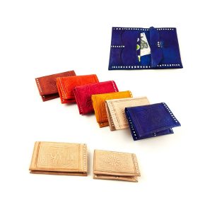 cartera-de-piel-rectangular-cuero-grabado-modelo-mostatul (1) Cartera de piel naranja(pequeña)